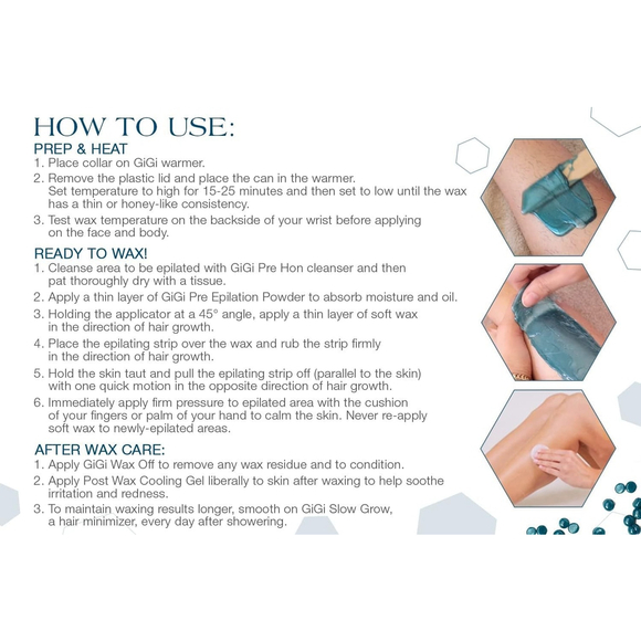 Gigi Soothing Azulene Wax Beads, 14 ounces - Picture 6 of 6